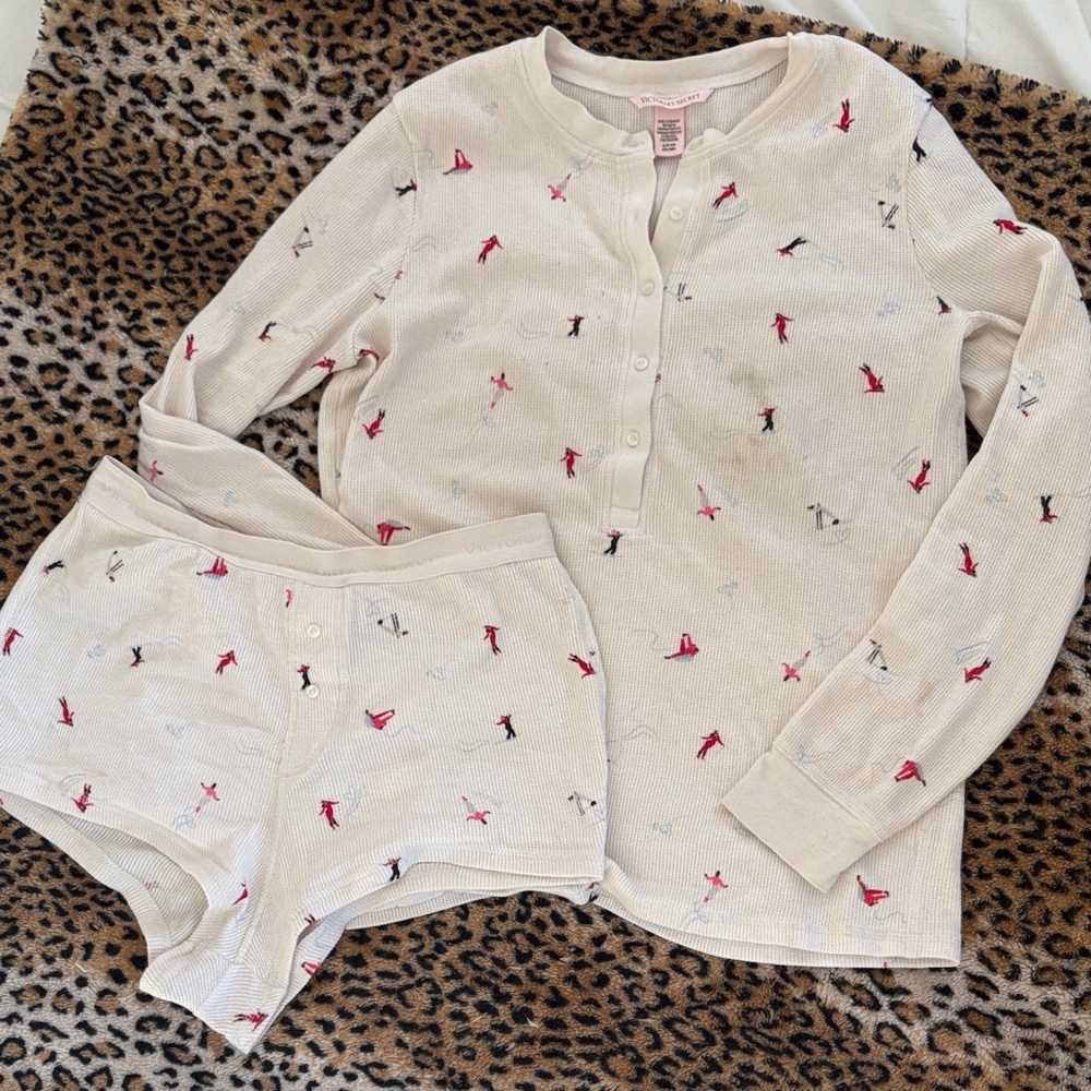 Victoria's Secret Cream Pajama Set